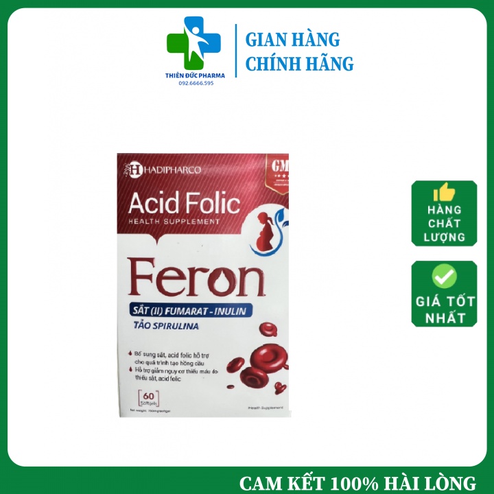 Viên Uống Feron  Bổ Sung Sắt Và Một Số Vitamin Tốt Cho Quá Trình Tạo Máu