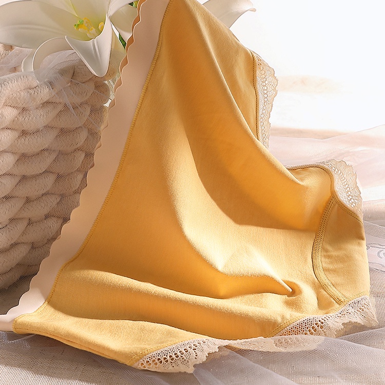 Quần lót AOWEINISI phối ren thoáng khí kháng khuẩn chất lượng cao thời trang dành cho nữ