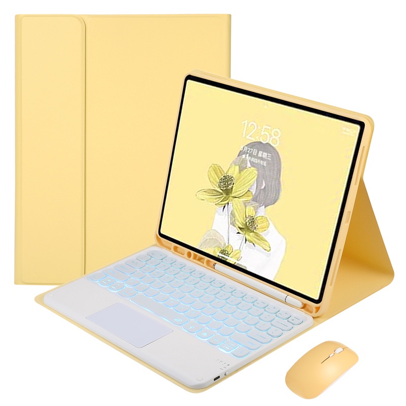 Bao Da Máy Tính Bảng Kèm Bàn Phím Có Ngăn Đựng Bút Cho IPad 9th 8th 7th Generation IPad 9 8 7 10.2 Inch