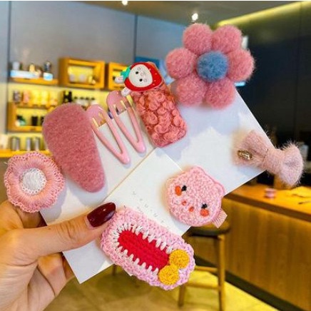 Set kẹp tóc 8 món BKIDS nhiều hình dễ thương cho bé gái
