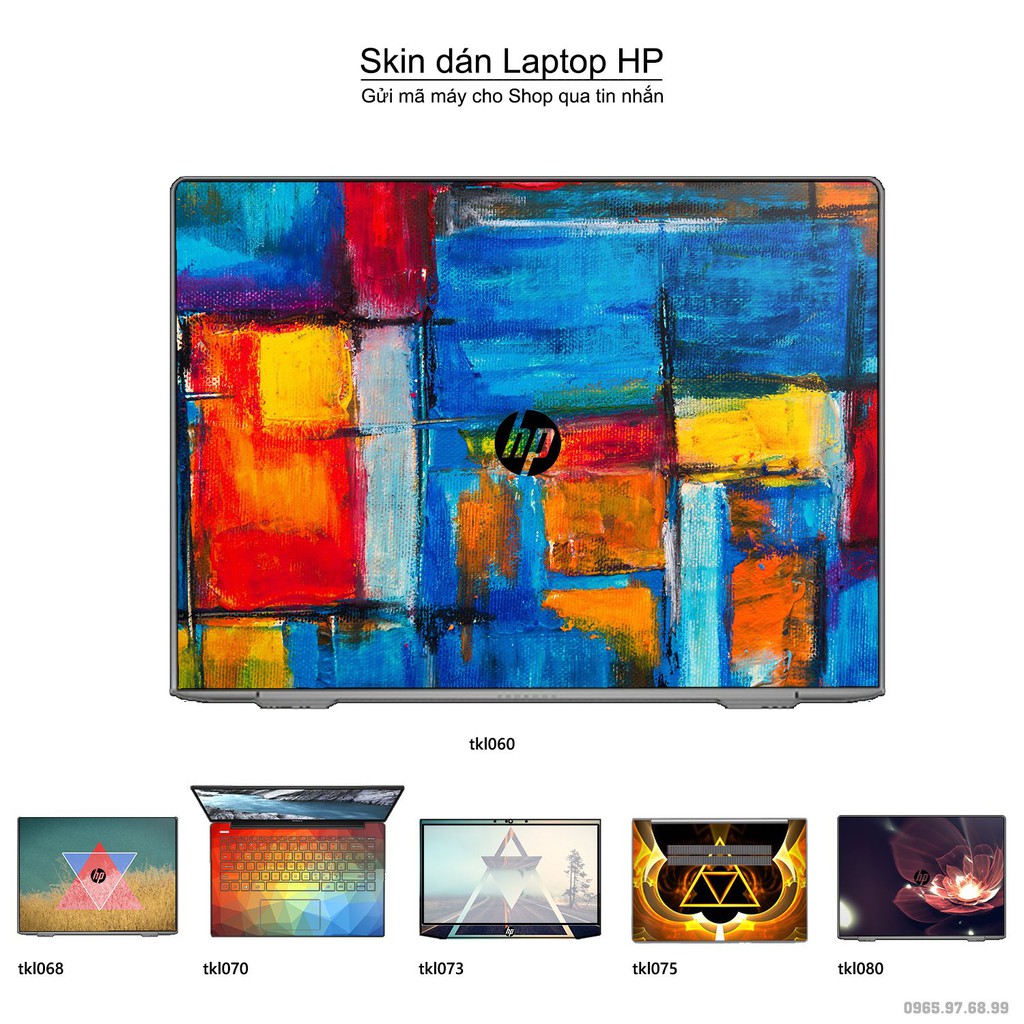 Skin dán Laptop HP in hình thiết kế _nhiều mẫu 7 (inbox mã máy cho Shop)