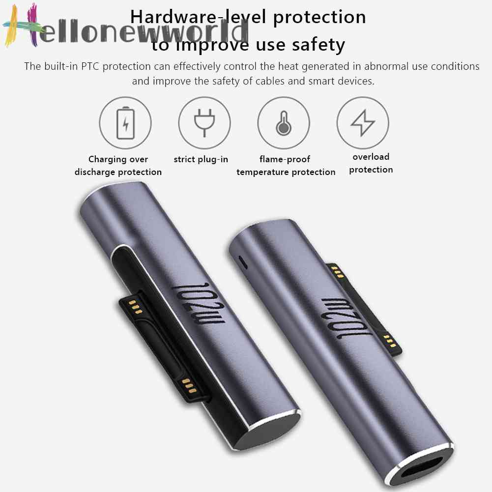 Bộ ĐiềU HợP SạC Nhanh Cho Microsoft Surface Sang Type C PD