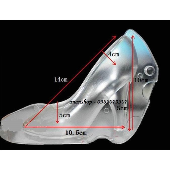 Khuôn socola 3D hình giày cao gót