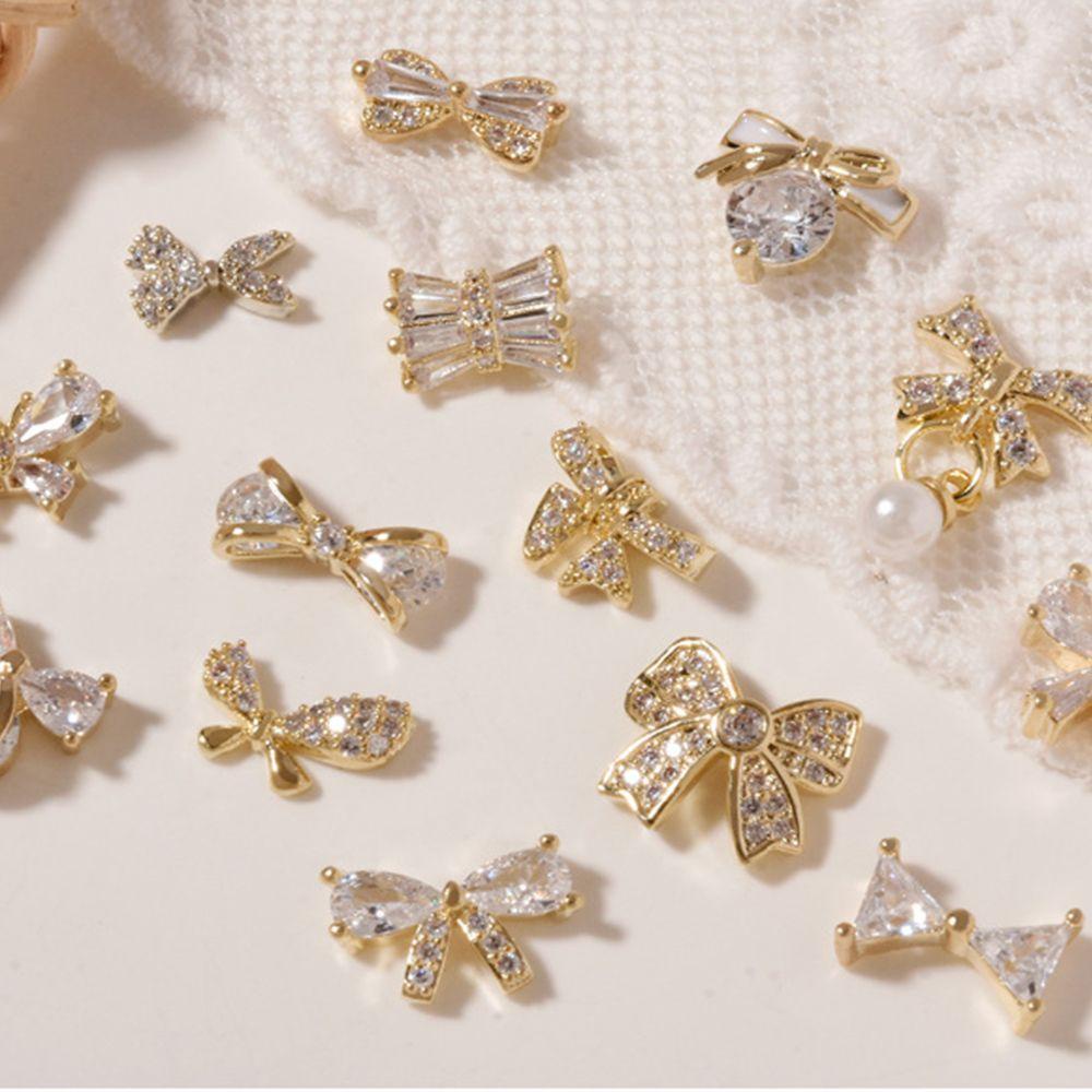 Phụ Kiện Nơ Trang Trí Móng Tay 3D Thời Trang DIY Cho Nữ