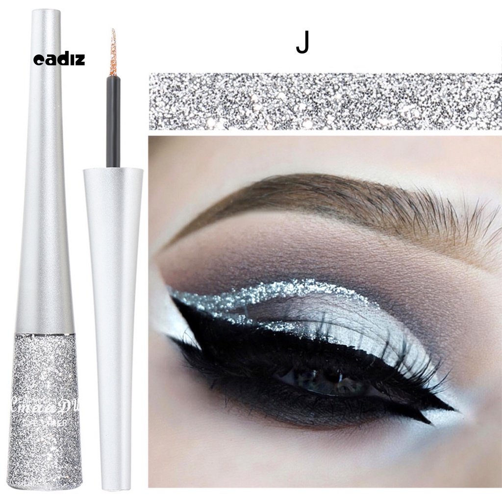CADI Colored Eyeliner 16 Colors Glitter Eyeliner Gel Women Liquid Eye Liner Long Lasting