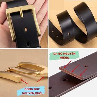 Thắt lưng da nam dây nịt nam da thật cao cấp