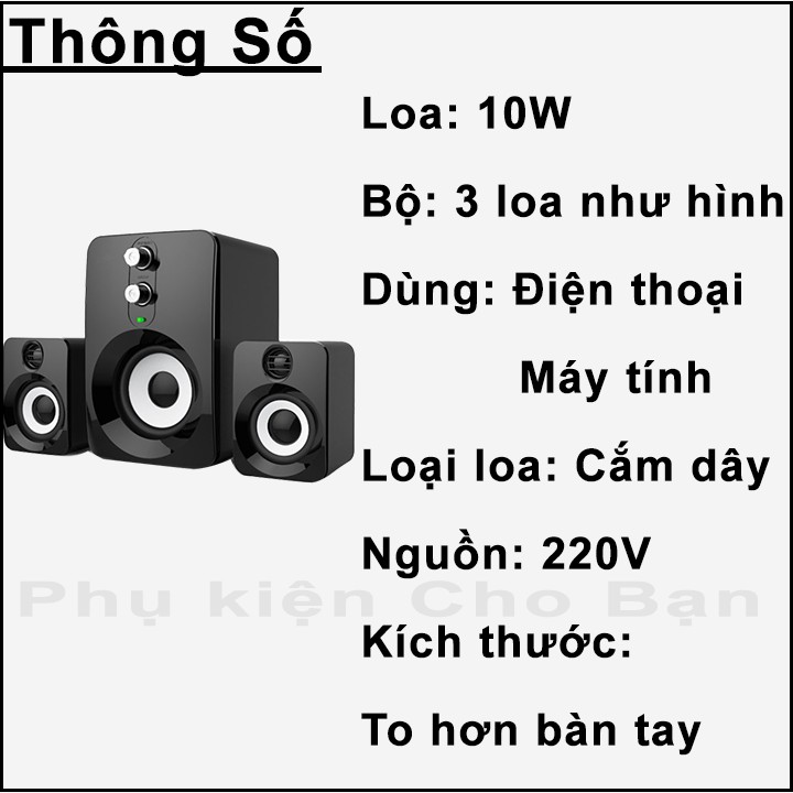 Loa máy tính laptop giá rẻ có dây bass PKCB 201 speakers PF94 | BigBuy360 - bigbuy360.vn