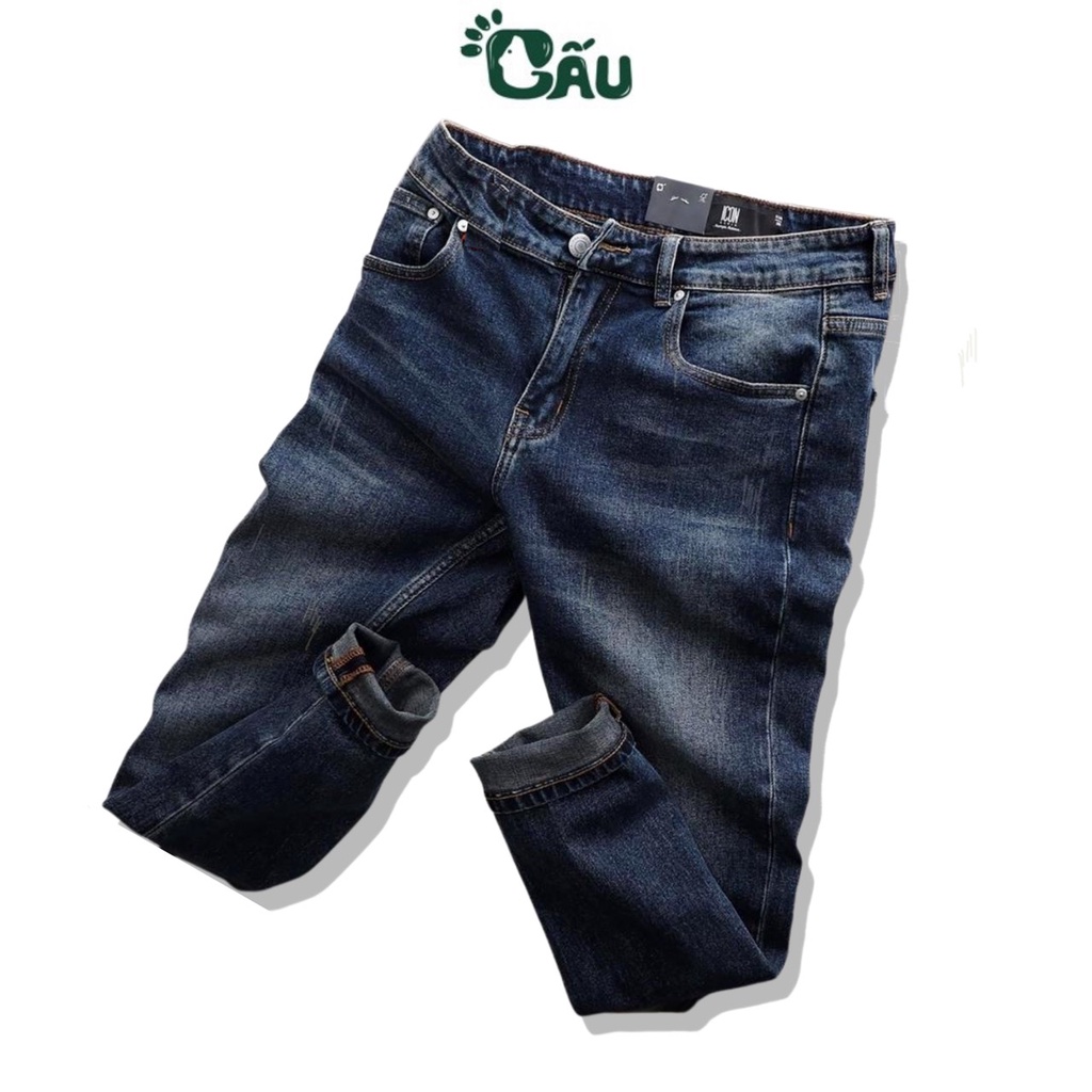 Quần jean nam rách Gấu 194 was cào kiểu vải jeans co dãn, dày dặn form slimfit - 17