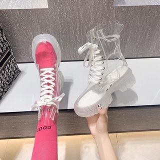 [ ORDER ] Boots trong suốt kèm tất ( ảnh thật ở cuối )