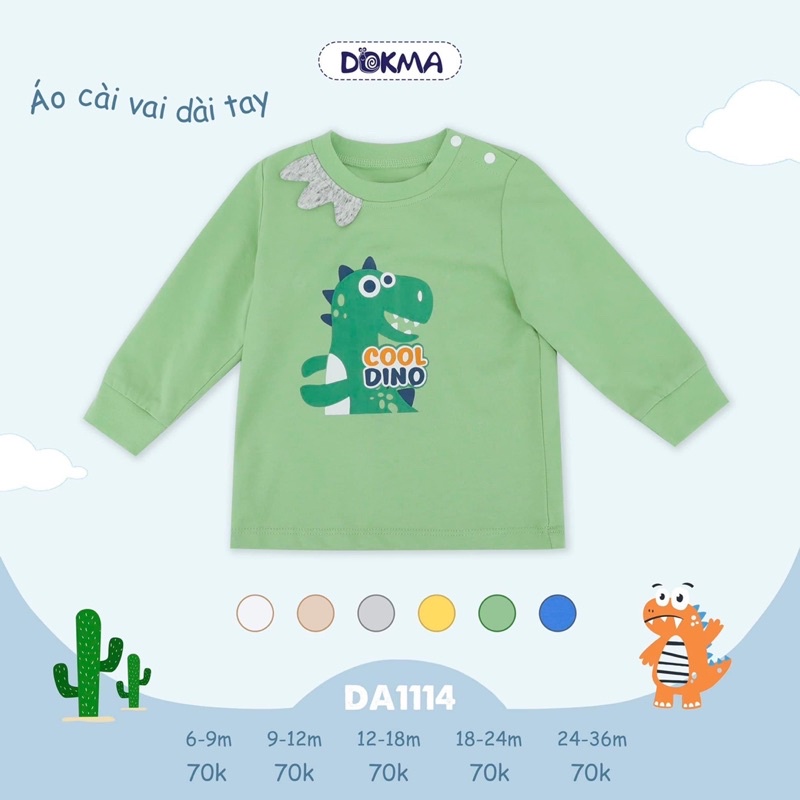 Áo dài tay dokma bé trai