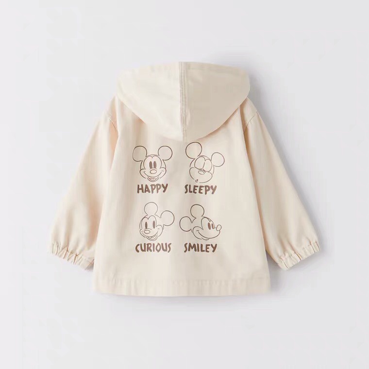 Áo khoác thô hình Mickey dư xịn có mũ AZR037