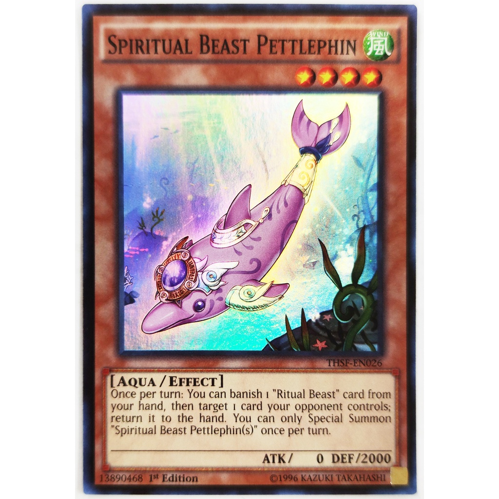 [Thẻ Yugioh] Spiritual Beast Pettlephin |EN| Super Rare