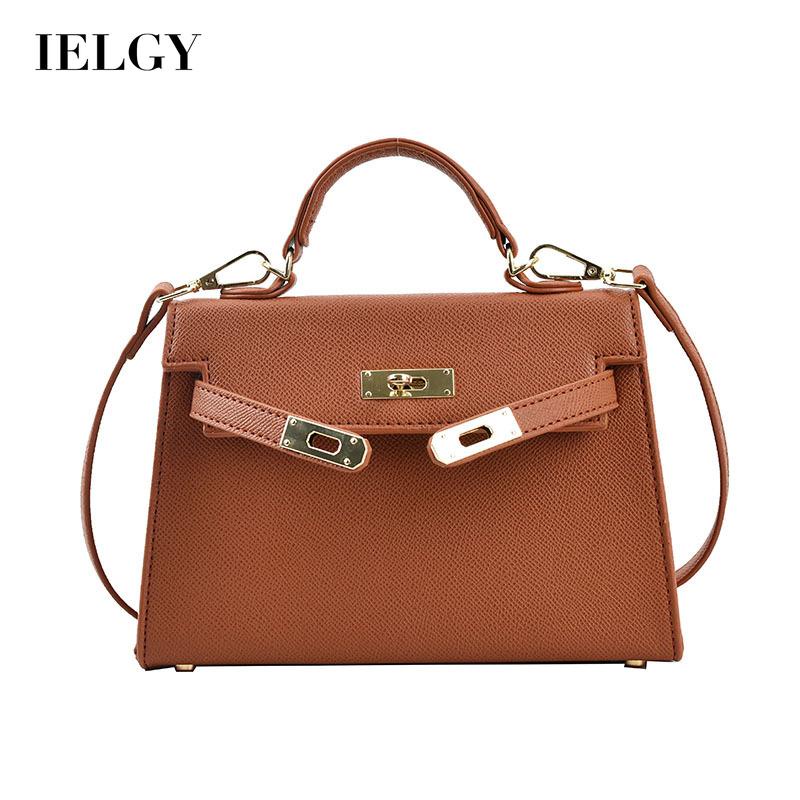 Túi đeo chéo vai IELGY màu trơn thanh lịch cho nữ
