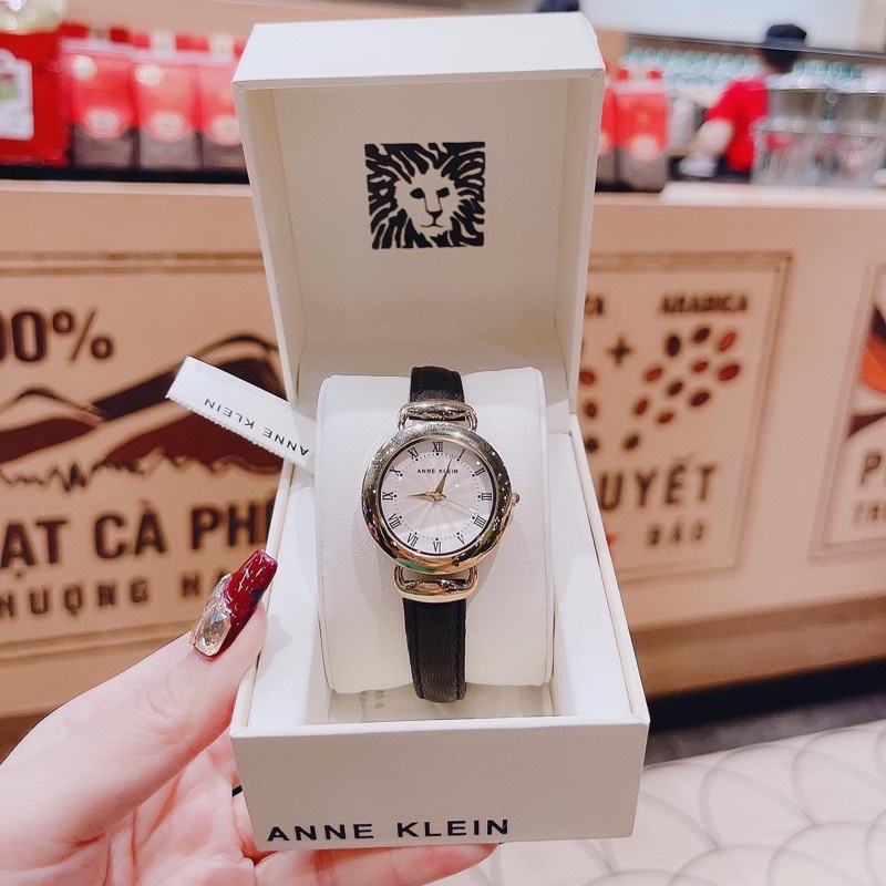 Đồng hồ nữ AK dây da, kích thước 30mm
