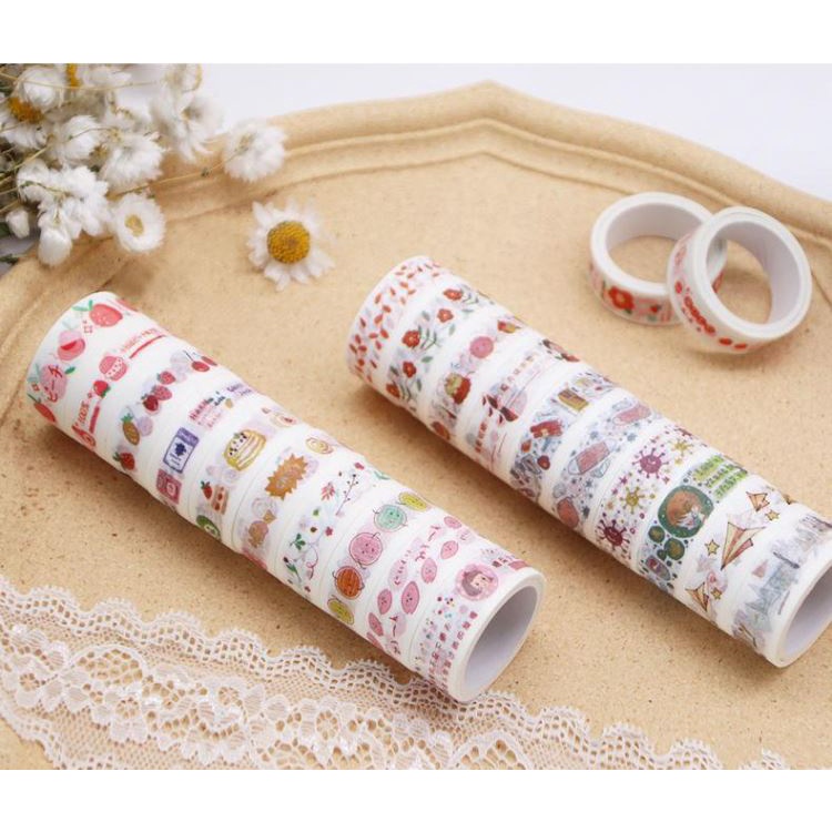 Cuộn Băng Keo Giấy Trang Trí Washi Tape - SP tự chụp, Trang Trí decor sổ