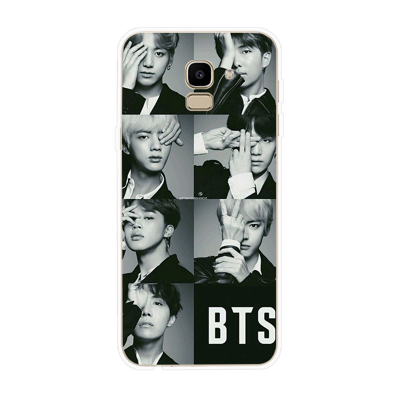 Ốp lưng Samsung Galaxy J2 Pro J4 J4+ J6 J6+ J8 2018 TPU mềm Case BTS