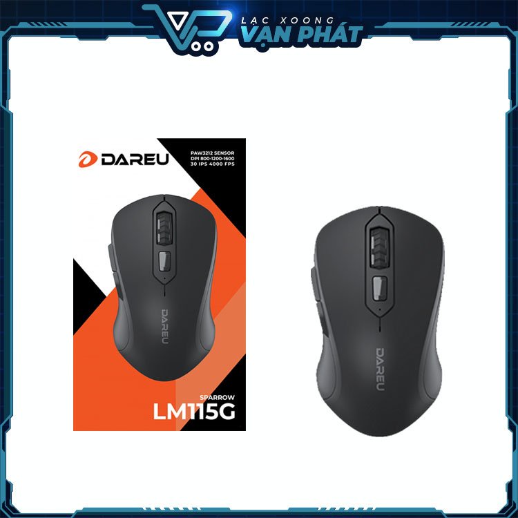 Chuột DAREU LM115G Không Dây - Hàng Chính Hãng