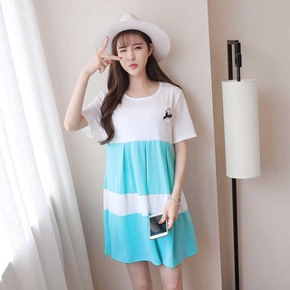 Đầm Bầu Kẻ Sọc Thời Trang