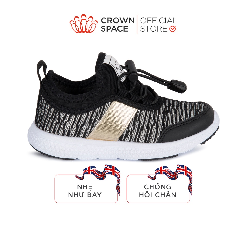 Giày Thể Thao Sneaker Bé Trai Đi Học Đi Chơi Crown Space Cao Cấp CRUK8023 Nhẹ Êm, Chống Hôi Chân Size 28 đến 35