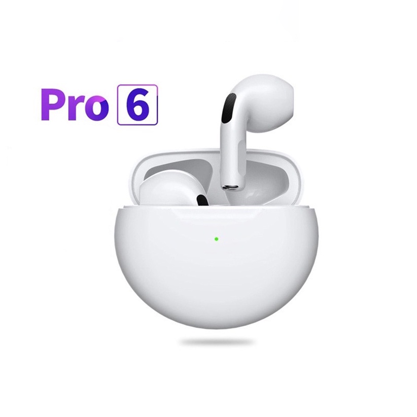 Tai Nghe Bluetooth Pro 6 / Tai Nghe Không Dây Pro 6 Bluetooth 5.0 Loại Mới - Bảo Hành 6 Tháng
