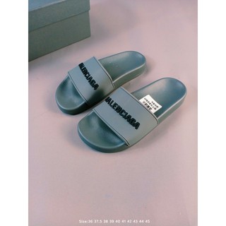 Dép Quai Ngang In Chữ Balenciaga Thời Trang