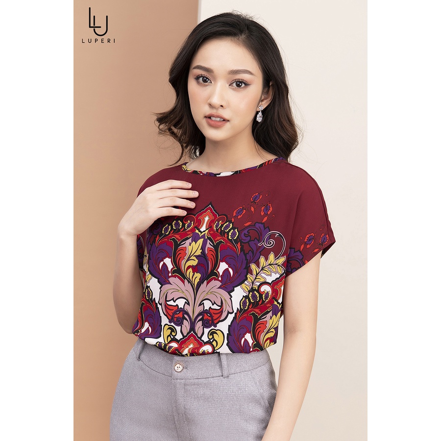 Áo Sơ Mi Nữ Công Sở Cao Cấp LUPERI LFSM181 Vải Lụa Cát Mềm Mịn Chống Nhăn