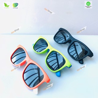 Kính trẻ em KAT-T1762 mắt kính an toàn chống UV400 tròng mắt phân cực chống chói lóa gọng siêu dẻo siêu bền mới nhất