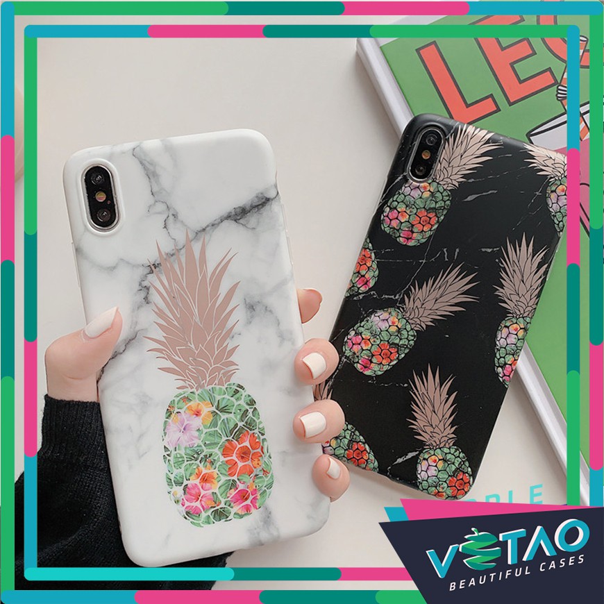 [ FREESHIP TỪ 50K TOÀN QUỐC ] Ốp lưng Iphone vân đá trái dứa