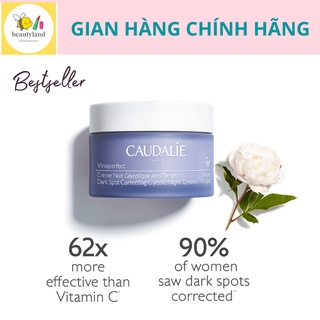 Kem dưỡng đêm Caudalie Vinoperfect Dark Spot Correcting Glycolic Night Cream dưỡng sáng da mờ thâm nám 50ml