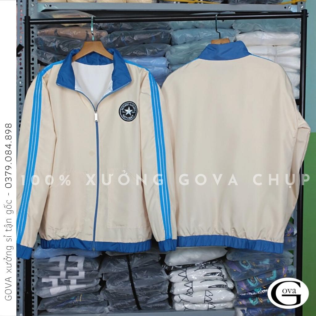 Áo Khoác Dù GATCREY 2 Lớp Form Rộng Nam Nữ Unisex, Áo Gió Bomber Bóng Chày Chống Nắng Ulzzang GOVA