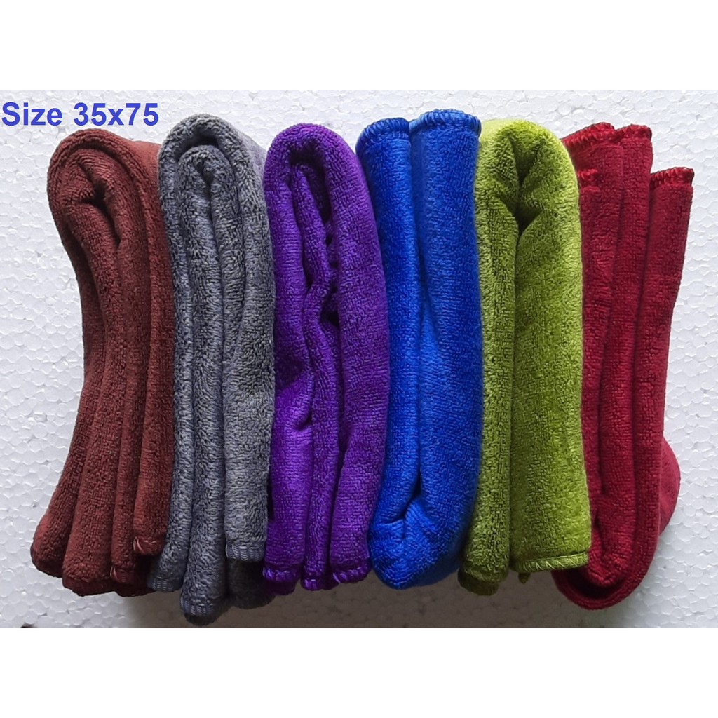 Khăn Tắm Cao Cấp Siêu mềm mịn 35x75cm(Màu)