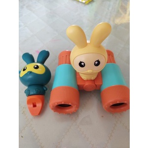 Đồ chơi ống nhòm kèm còi thổi 2 in 1 mẫu thỏ con đáng yêu