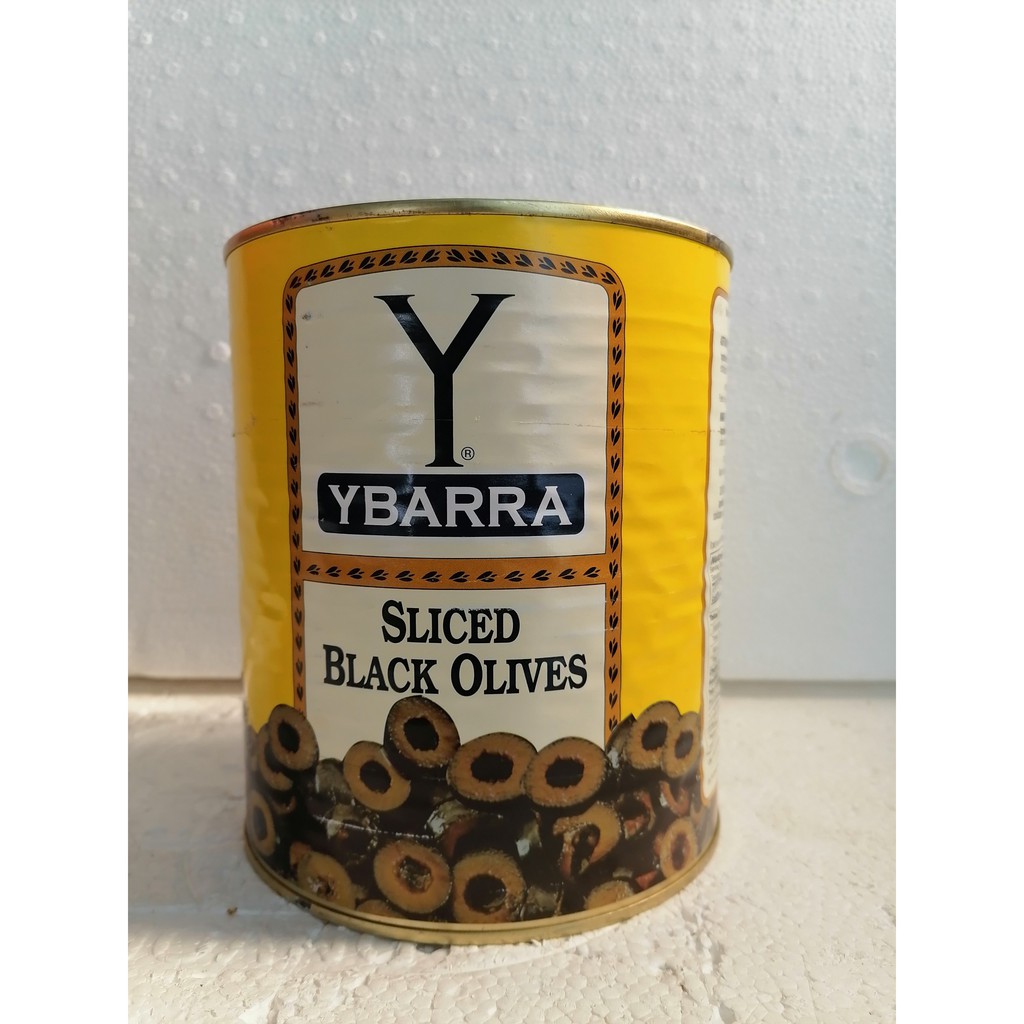 [Hộp lớn 3Kg – XẮT LÁT] TRÁI Ô LIU ĐEN [Spain] YBARRA Sliced Black Olives (atu-hk5)