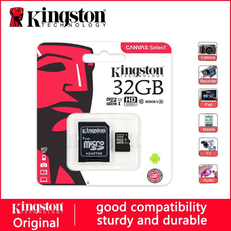 Thẻ Nhớ Micro Sd Kingston 80mb / S 16gb / 32gb / 64gb / 128gb