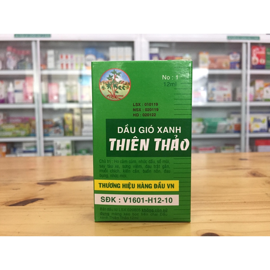 [hộp 12 chai] DẦU GIÓ XANH THIÊN THẢO 12ML CHÍNH HÃNG