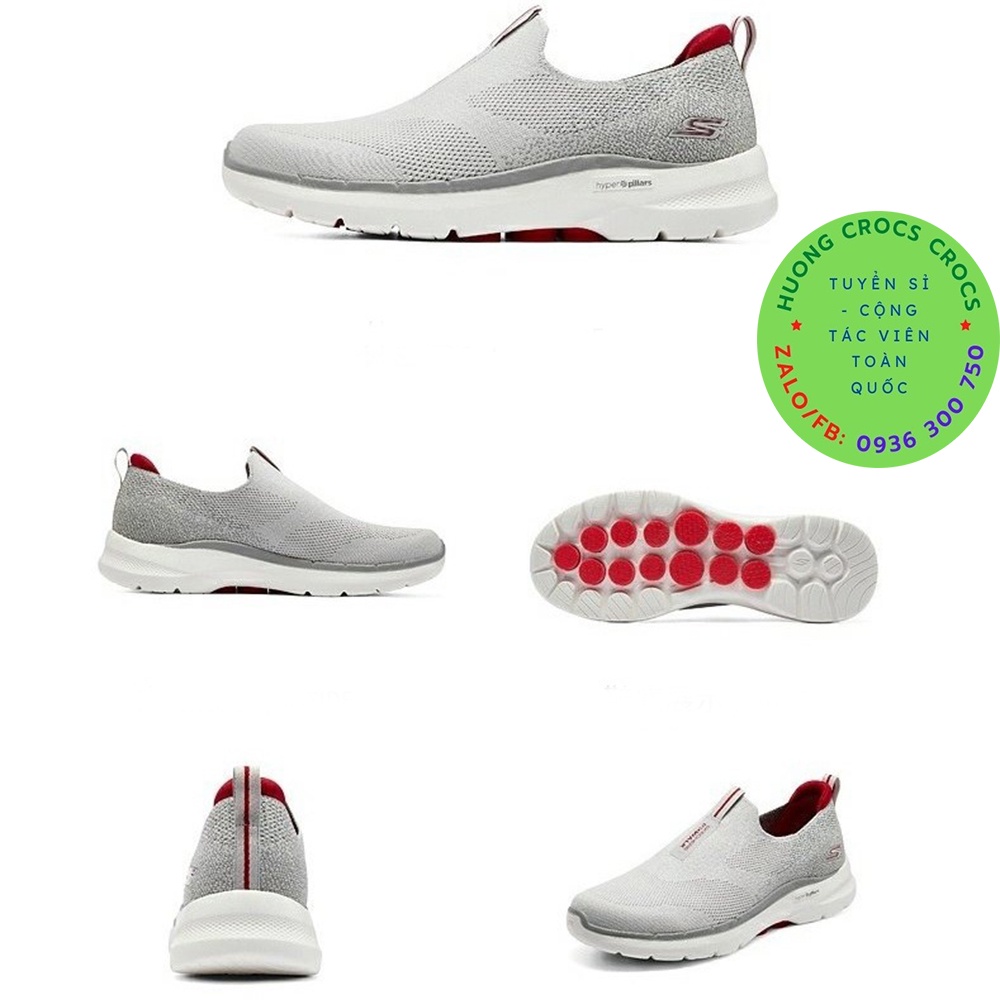 GIÀY THỂ THAO SKECHERS GOWALK 6 MÀU TRẮNG BẠC