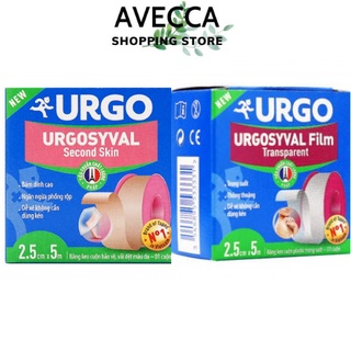 Băng keo cuộn cá nhân xé Urgo urgosyval: trắng và đục( 2,5cm× 5cm)