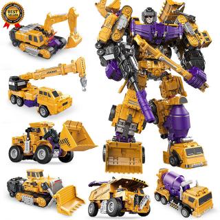 Đồ chơi robot biến hình kiểu phương tiện xây dựng cho trẻ