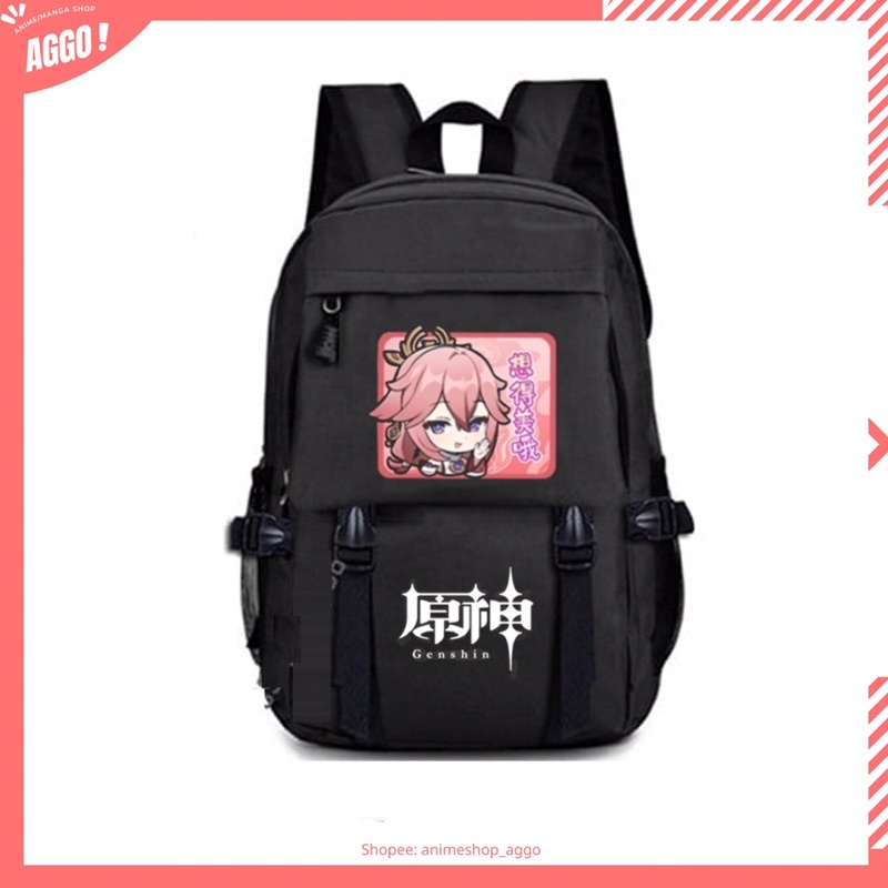 Balo Đi Học In Hình Game GENSHIN IMPACT Mẫu Mới Chất Đẹp