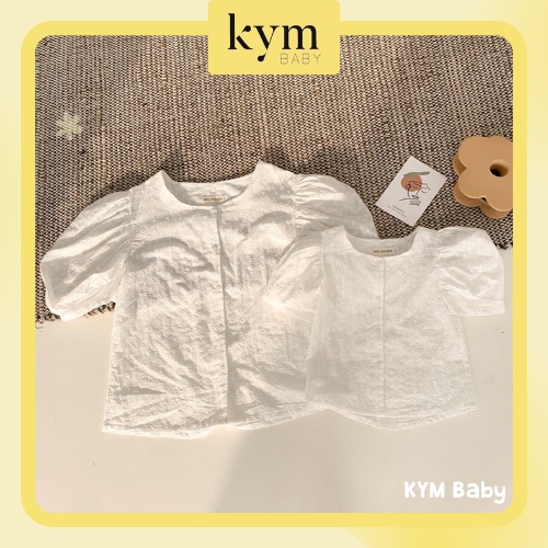 [FORM ĐẶC BIỆT XEM KỸ BẢNG SIZE] Áo blouse ngắn tay tay phồng cho bé gái A498