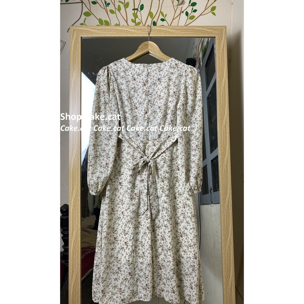 Váy hoa cỏ vintage nhẹ nhàng