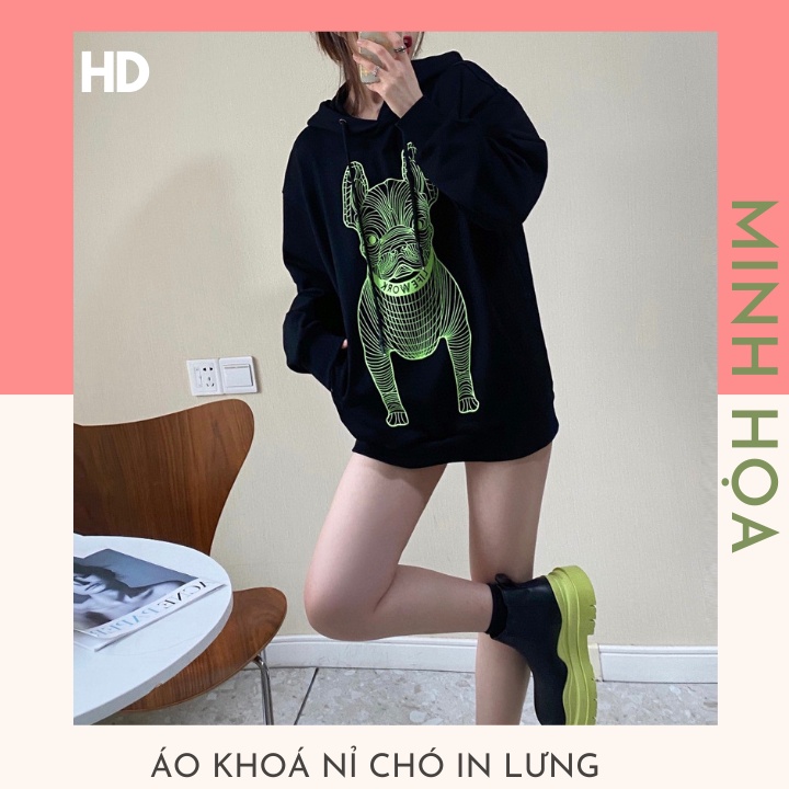 Áo Khoác cadigan boomber Unisex , In Hình Chó Pug Siêu Ngầu, Freesize ( HD ) Lên Set Siêu Chất ,Chất Liệu Nỉ cao Cấp