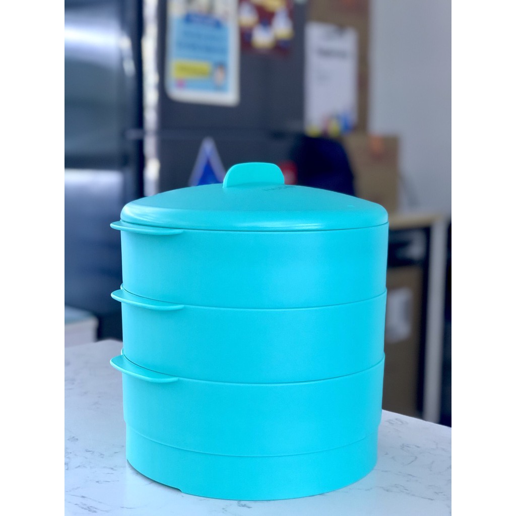 Xửng hấp Steam It Blue 3 tầng Tupperware