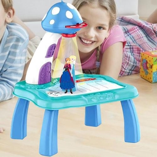 Childrens projection board multi-function smart drawing board projector machine learning table luminous painting board projection board boys and girls