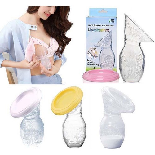 [HÀNG CHUẨN] Cốc Hứng Sữa/ Hút Sữa Rảnh Tay Silicon Breast Pump
