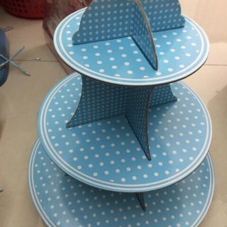 Kệ tháp bánh cupcake 3 tầng