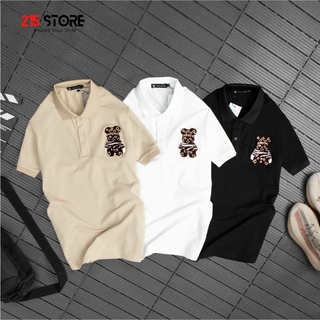 Áo thun polo nam 215Store vải thun cotton cá sấu 4 chiều hàng Việt Nam xuất khẩu
