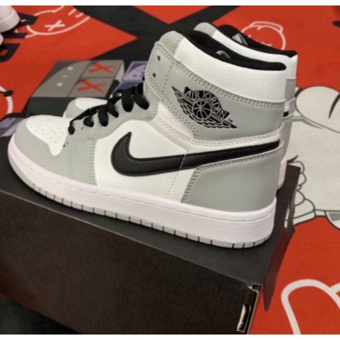 Giày Jordan 1 Cao cổ Xám Trắng, Giày Thể Thao JD1 light smoke grey trăng | BigBuy360 - bigbuy360.vn