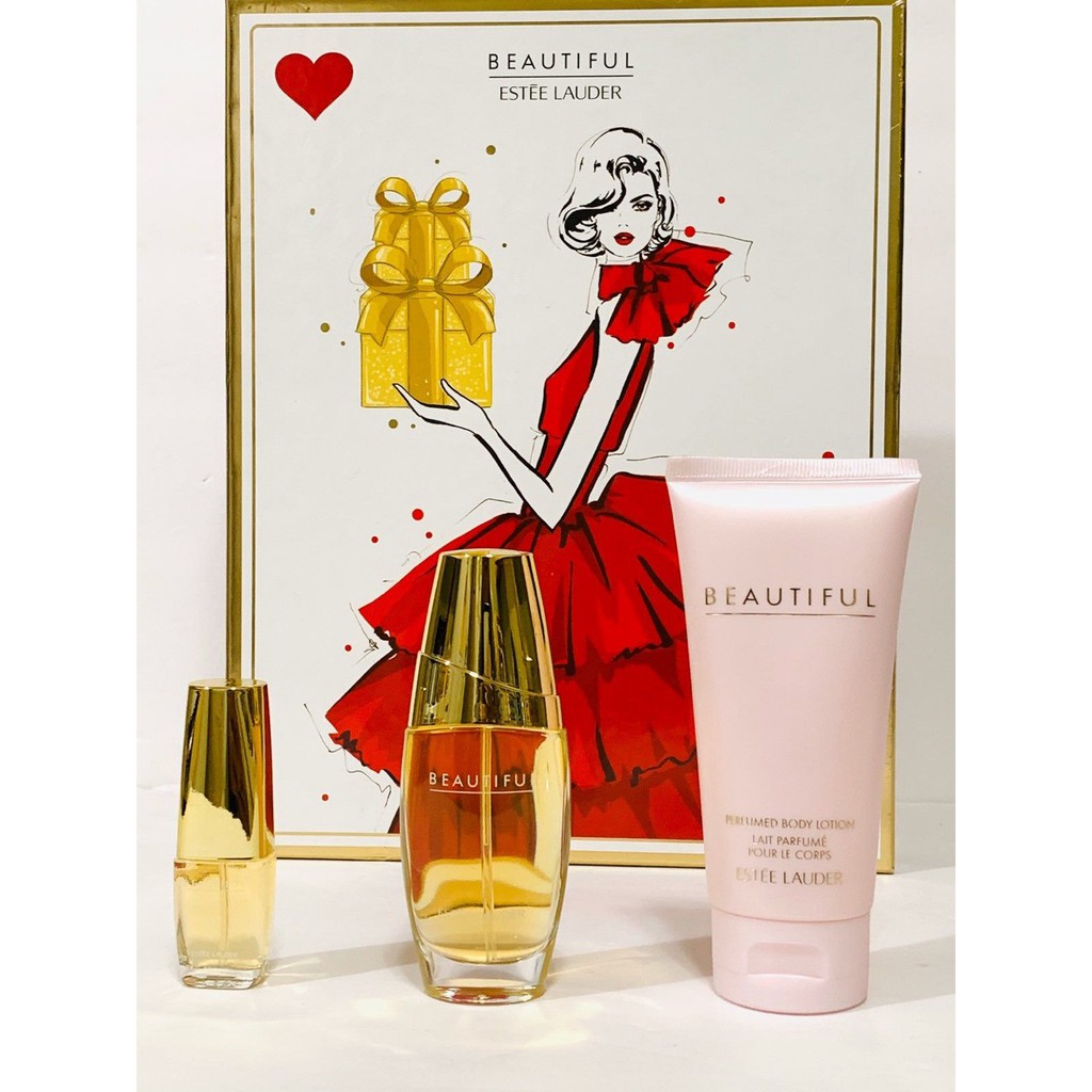 Set nước hoa estee lauder Beautiful