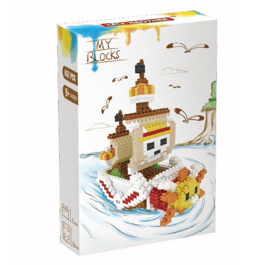 Bộ lắp ráp Tàu chiến Đảo hải tặc One Piece Thousand Sunny Lele Brother NanoBlock (6228) LL2.11